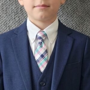 Plaid Necktie For Kids. NEW